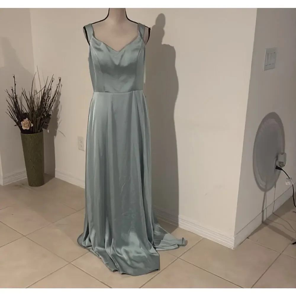 NWT Kennedy Blue Maxi Dress Size 8 Seafoam Green - Picture 1 of 7